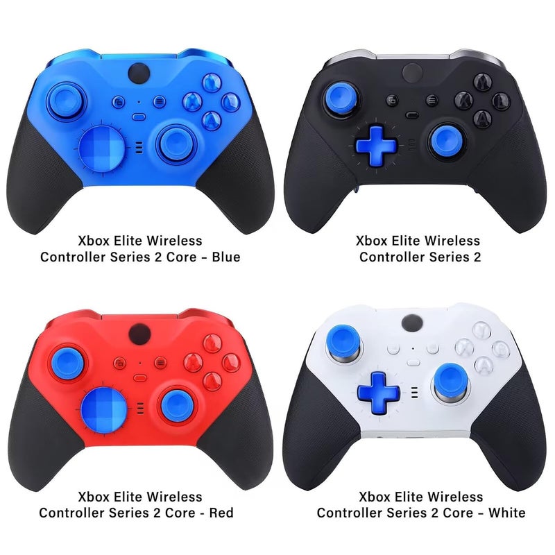 VANPARK Accessories for Xbox One Elite Series 2 Controller(Model 1797), Metal Thumbsticks Paddles Joysticks Replacement Parts Kits Compatible with Xbox Elite Wireless Controller Series 2 Core(Blue) - Image 2